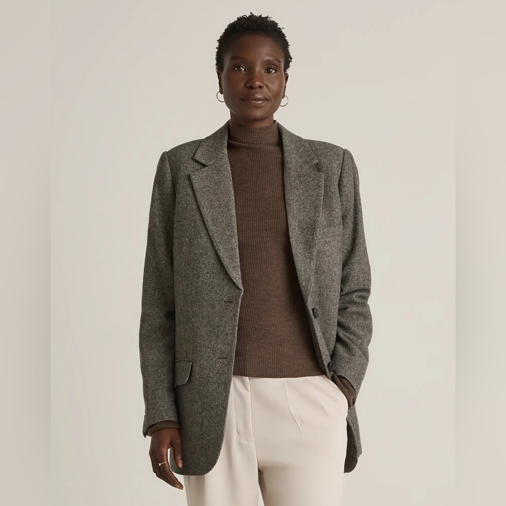 Quince Italian Wool Oversized Blazer